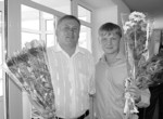 На знімку(зліва направо): М.Ю. Поліщук та А.С. Кобзін. У кадрі