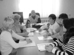 Заступник начальника управління – начальник відділу обліку надходження платежів Галина Михайлівна Другак проводить навчання з працівниками відділу. 21 грудня - Пенсійному фонду України - 20 років