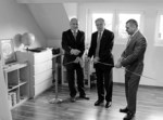 На знімку: відкриття офісу Єврорегіону «Дністер» – О.Мороз, С.Татусяк, В.Сеу. Вінниччина – перша область, офіційно представлена в Євросоюзі