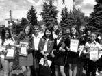 На фото: переможці і призери олімпіад і конкурсів "Золотий Олімп" обдарованої молоді