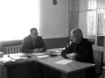 На знімку (зліва направо): Віталій Казміревський, Олександр Лободовський. Робоча поїздка у Баланівку та Бирлівку