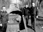 Ось який улов було виявлено головою громадської організації «Риболов» у Бершадському районі Леонідом Когутом, головним державним інспектором «Вінницярибохорони» Вадимом Борисюком та інспектором дозвільної системи відділу поліції Вадимом Сокуром (на знімку зліва направо). Судак за 500 грн.